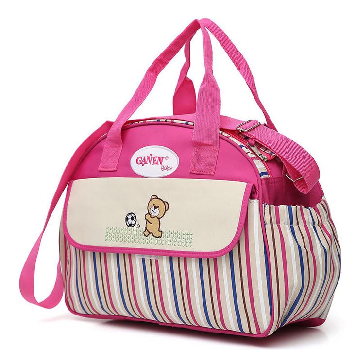 5 PCS/SET Baby Nappy Bags Diaper Bag Mother Shoulder